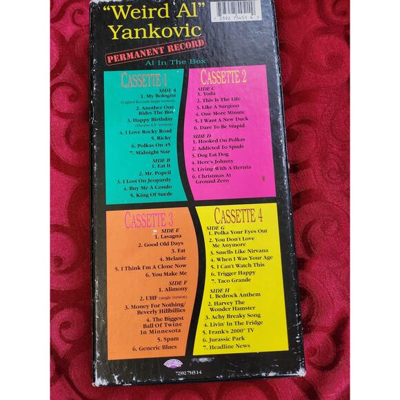 Weird Al Yankovic, Permanent Record, Cassette Tapes Collection, 1994 - Picture 4 of 8